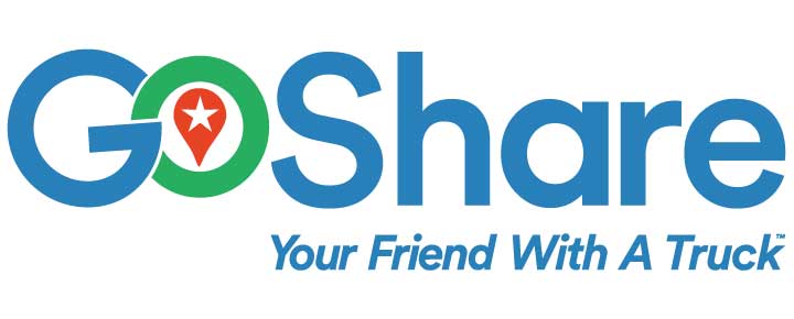 GoShare Logo with Tagline, Your Friend With A Truck